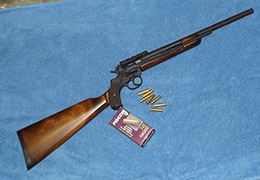 revolving rifle with ammo